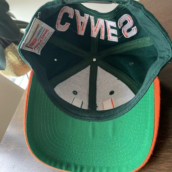 Vintage University of Miami Hurricanes Arch Blockhead Snapback - Picture 4 of 4
